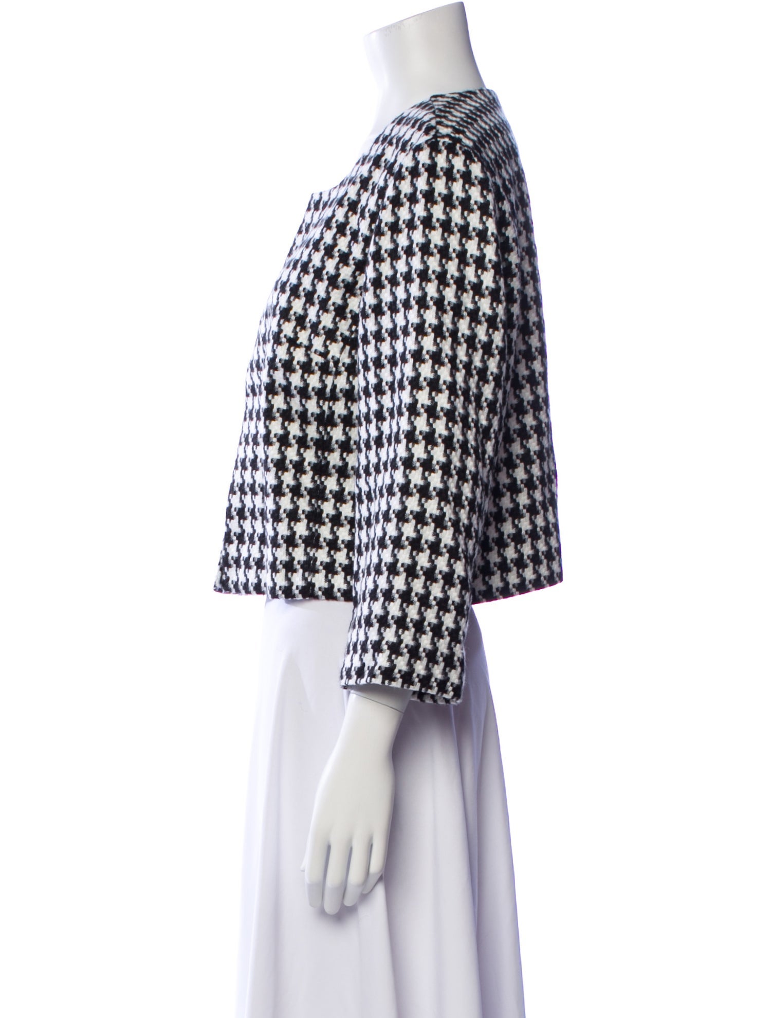 Karl Lagerfeld Plaid Print Evening Jacket