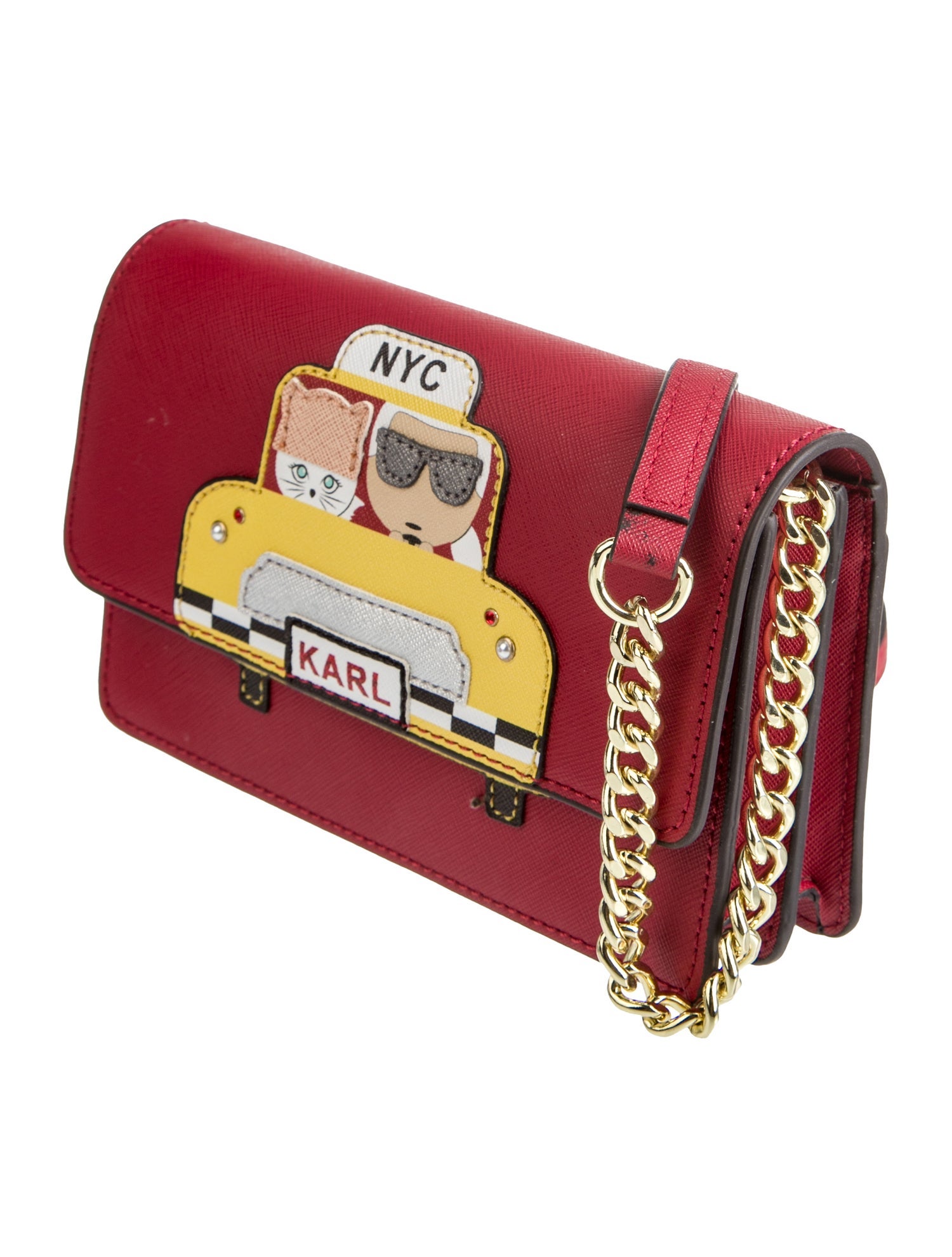 Karl Lagerfeld Leather Clutch