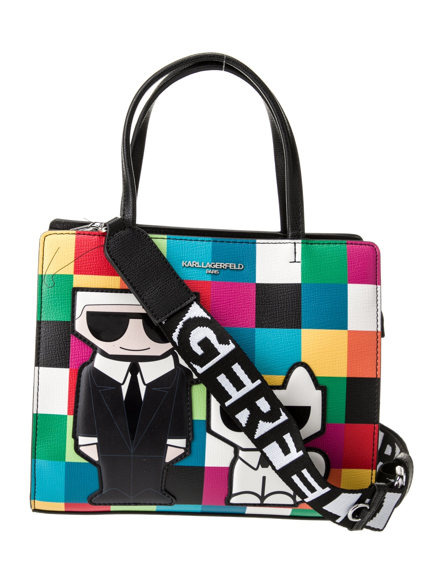 Karl Lagerfeld Leather Top Handle Bag w/ Tags