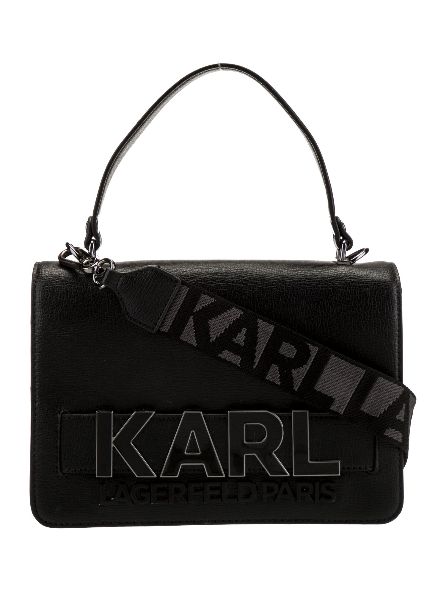 Karl Lagerfeld Leather Top Handle Bag
