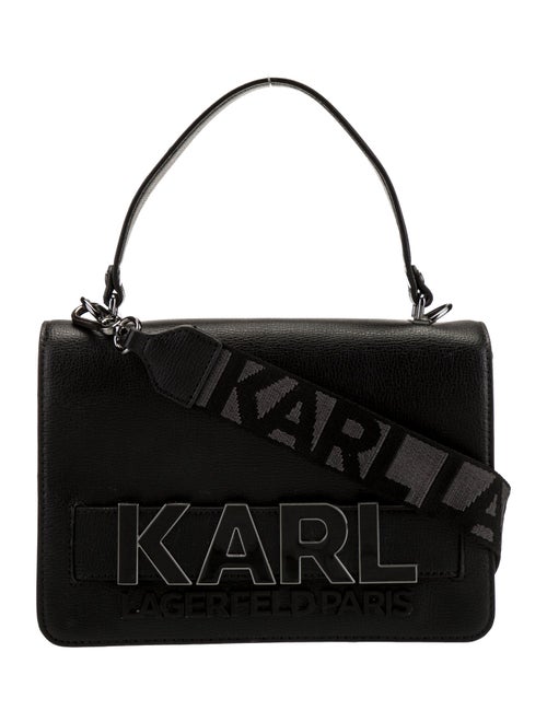 Karl Lagerfeld Leather Top Handle Bag