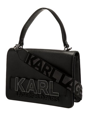 Karl Lagerfeld Leather Top Handle Bag
