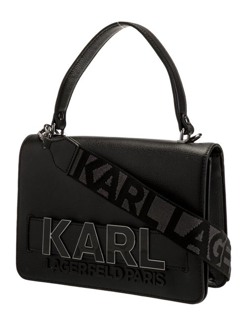 Karl Lagerfeld Leather Top Handle Bag