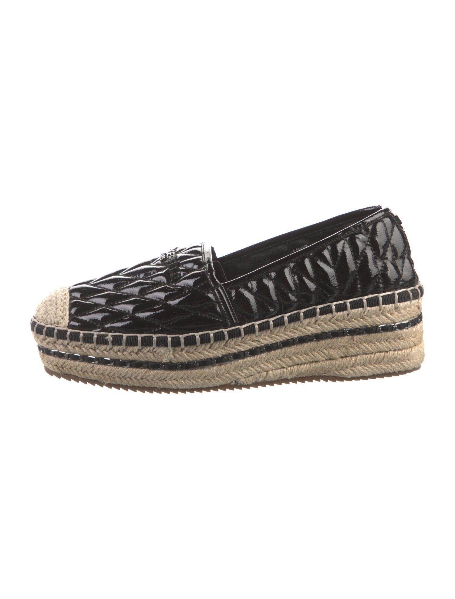 Karl Lagerfeld Patent Leather Espadrilles