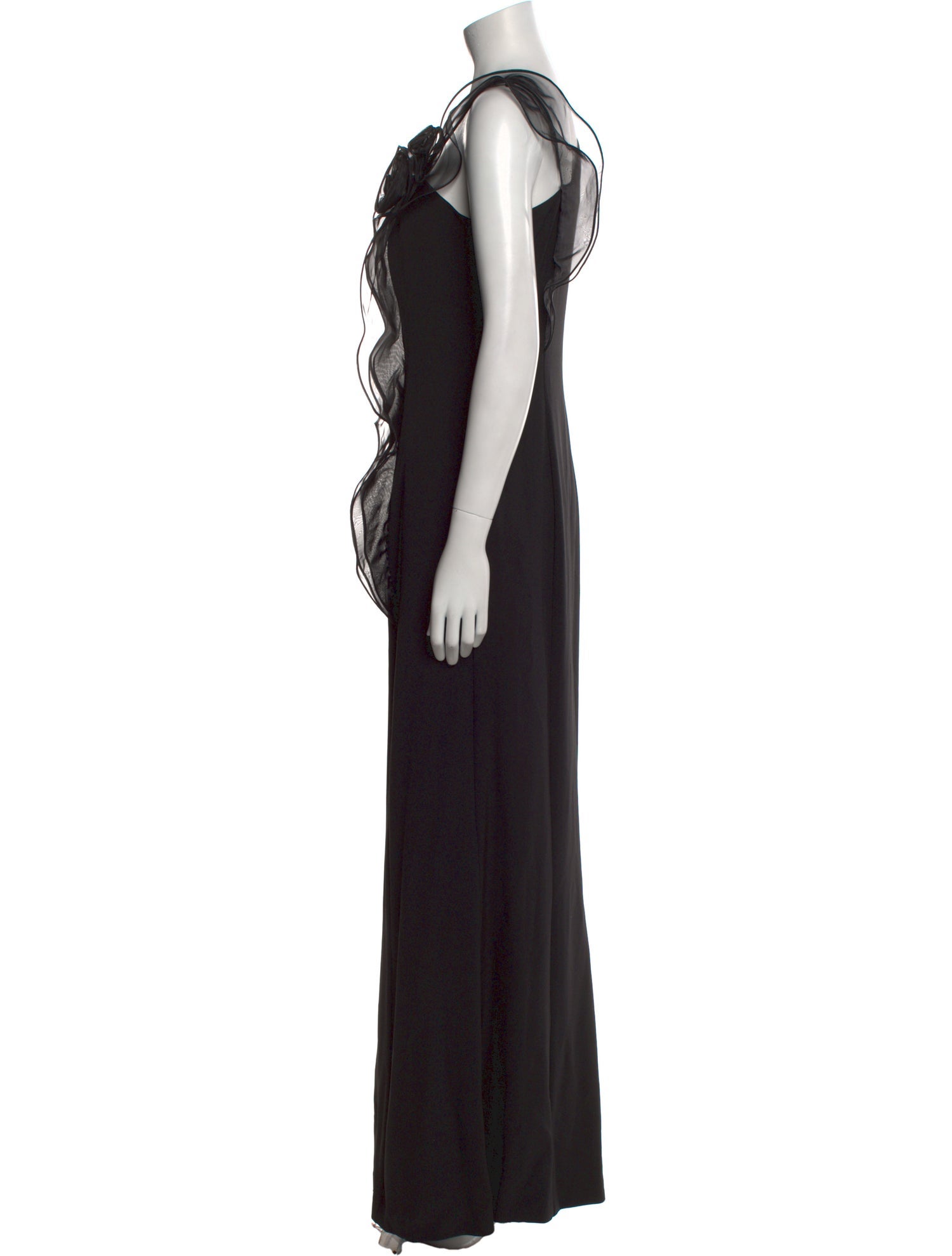 Karl Lagerfeld Scoop Neck Long Dress