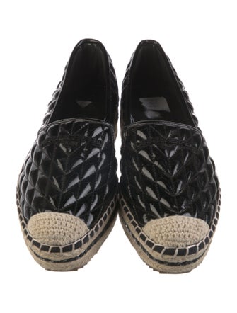 Karl Lagerfeld Patent Leather Espadrilles