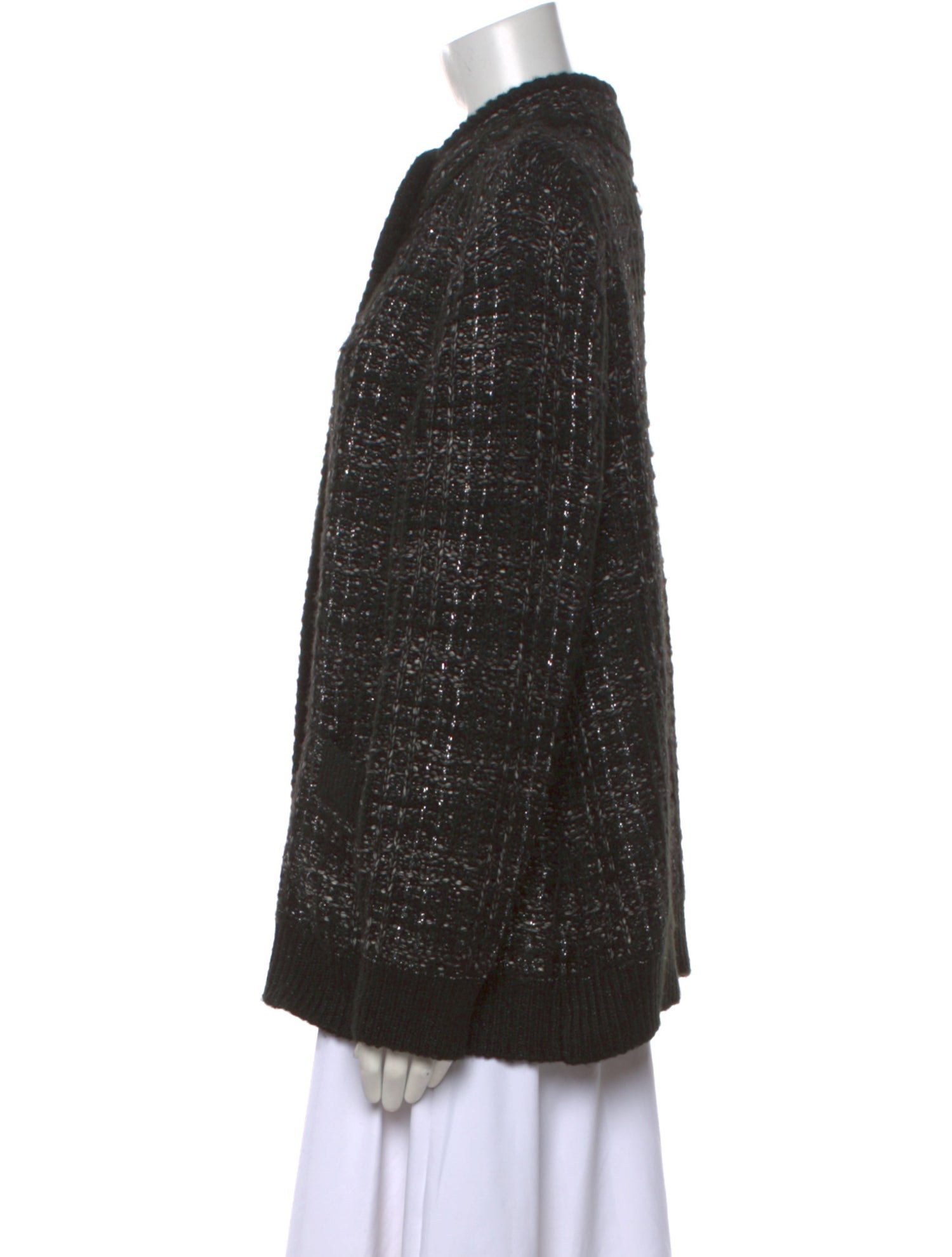 Karl Lagerfeld Tweed Pattern Mock Neck Sweater w/ Tags