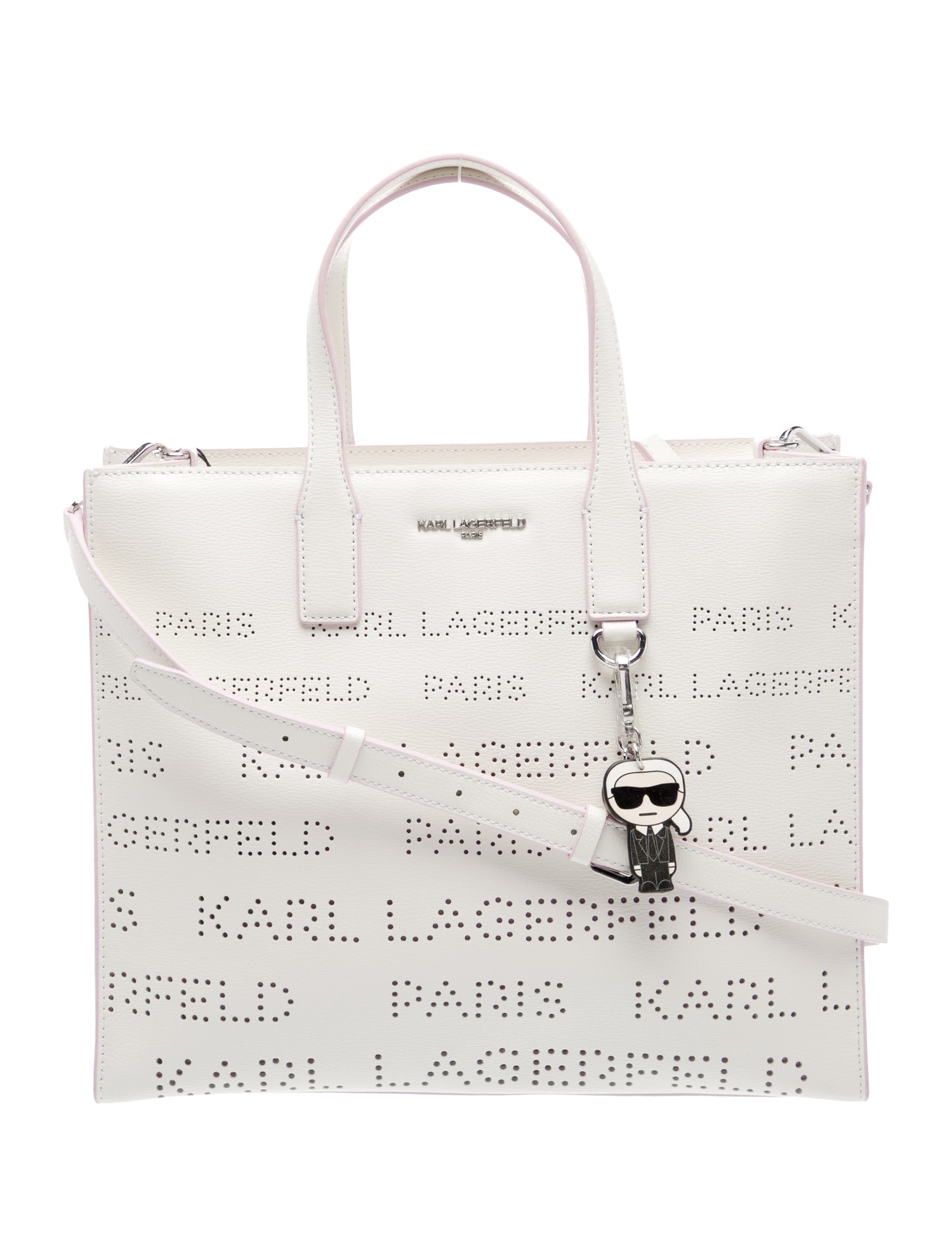 Karl Lagerfeld Leather Top Handle Bag