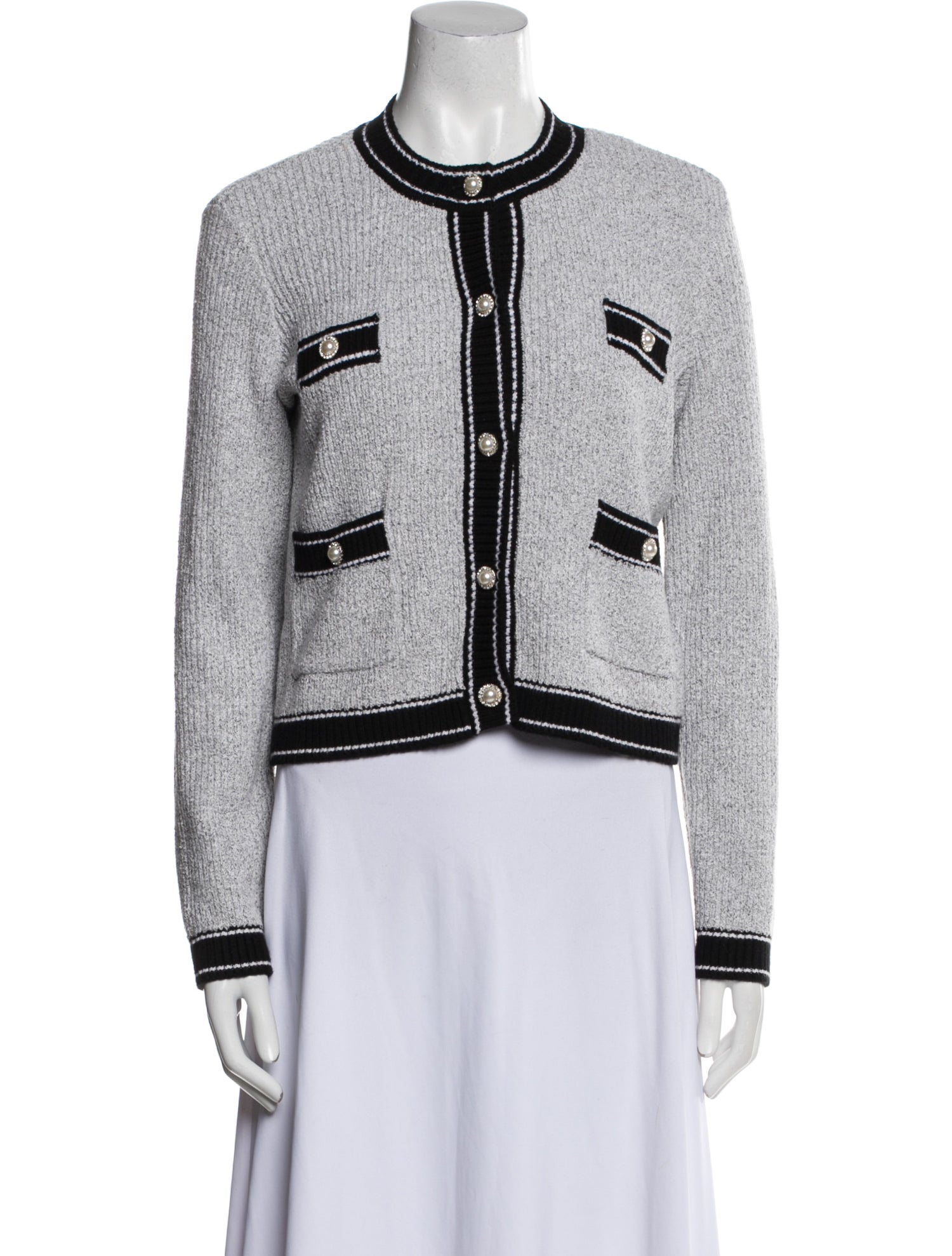 Karl Lagerfeld Printed Crew Neck Sweater