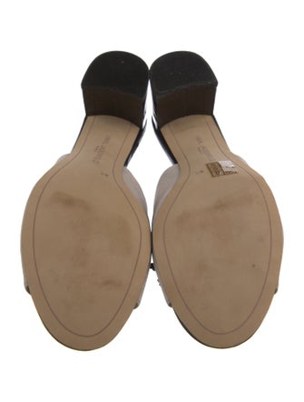 Karl Lagerfeld Suede Tassel Accents Slides