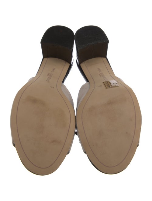 Karl Lagerfeld Suede Tassel Accents Slides