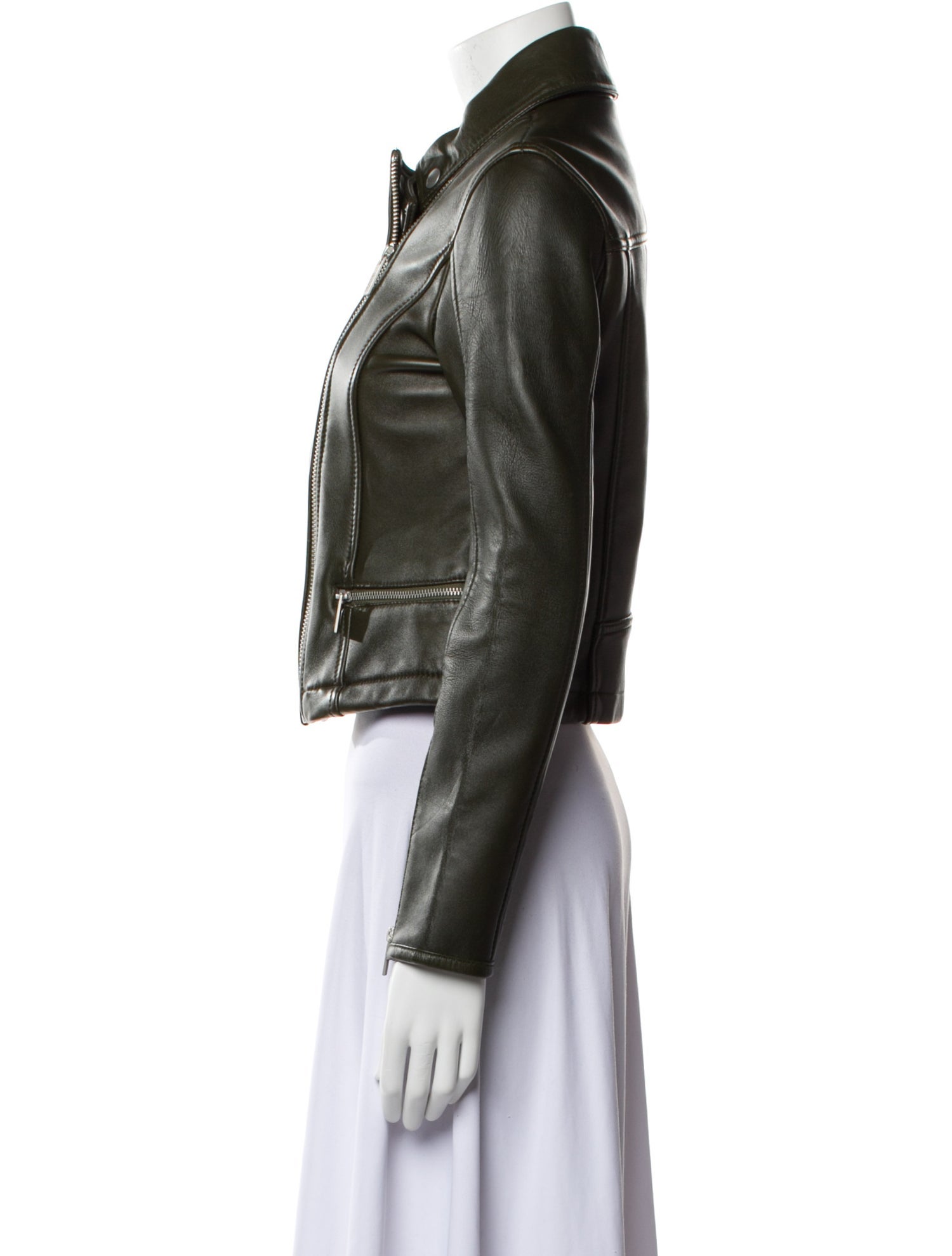 Karl Lagerfeld Leather Biker Jacket