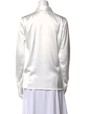 Karl Lagerfeld Long Sleeve Button-Up Top
