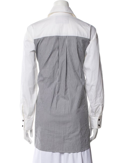 Karl Lagerfeld Long Sleeve Button-Up Top