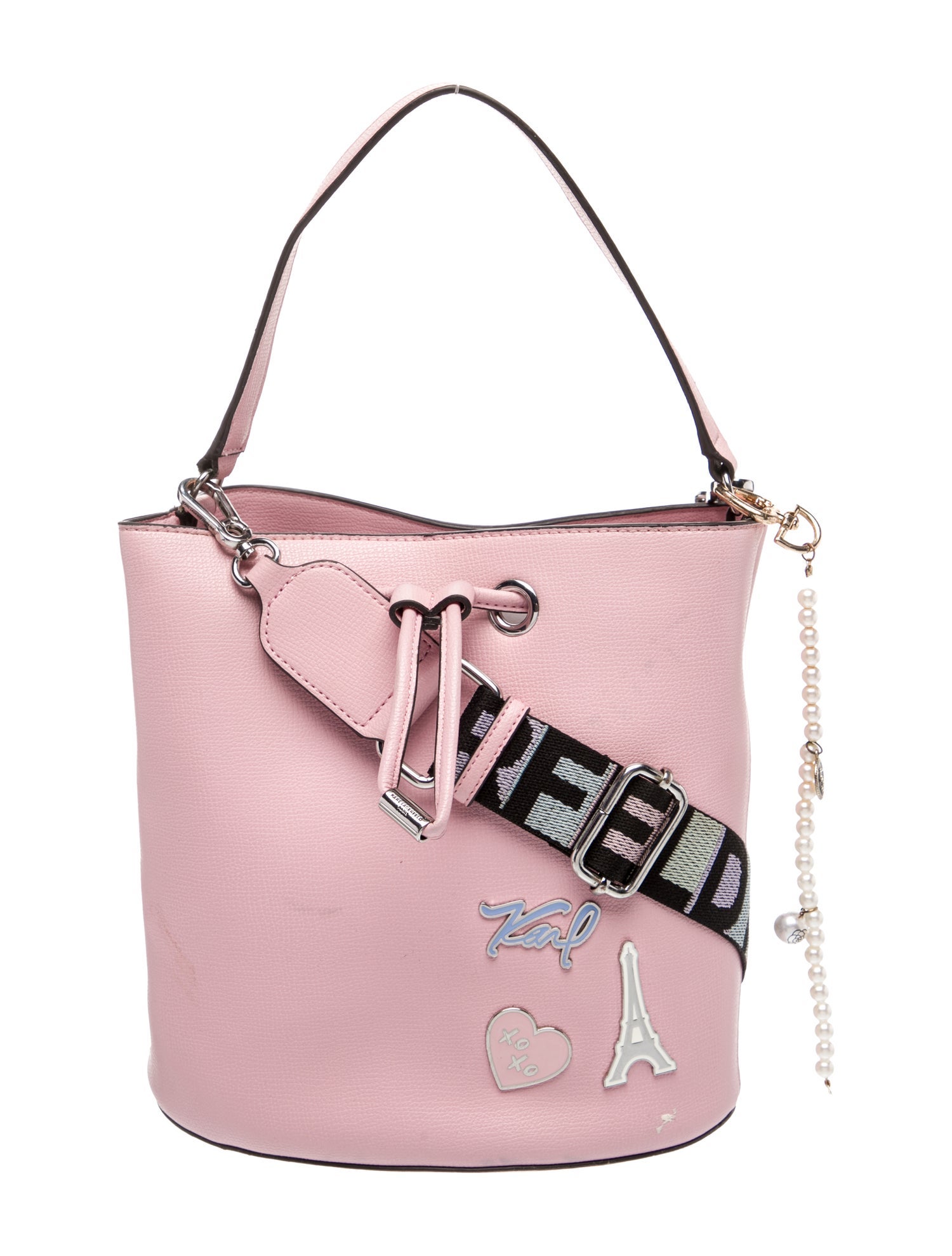 Karl Lagerfeld Leather Top Handle Bag