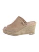 Karl Lagerfeld Suede Chain-Link Accents Espadrilles