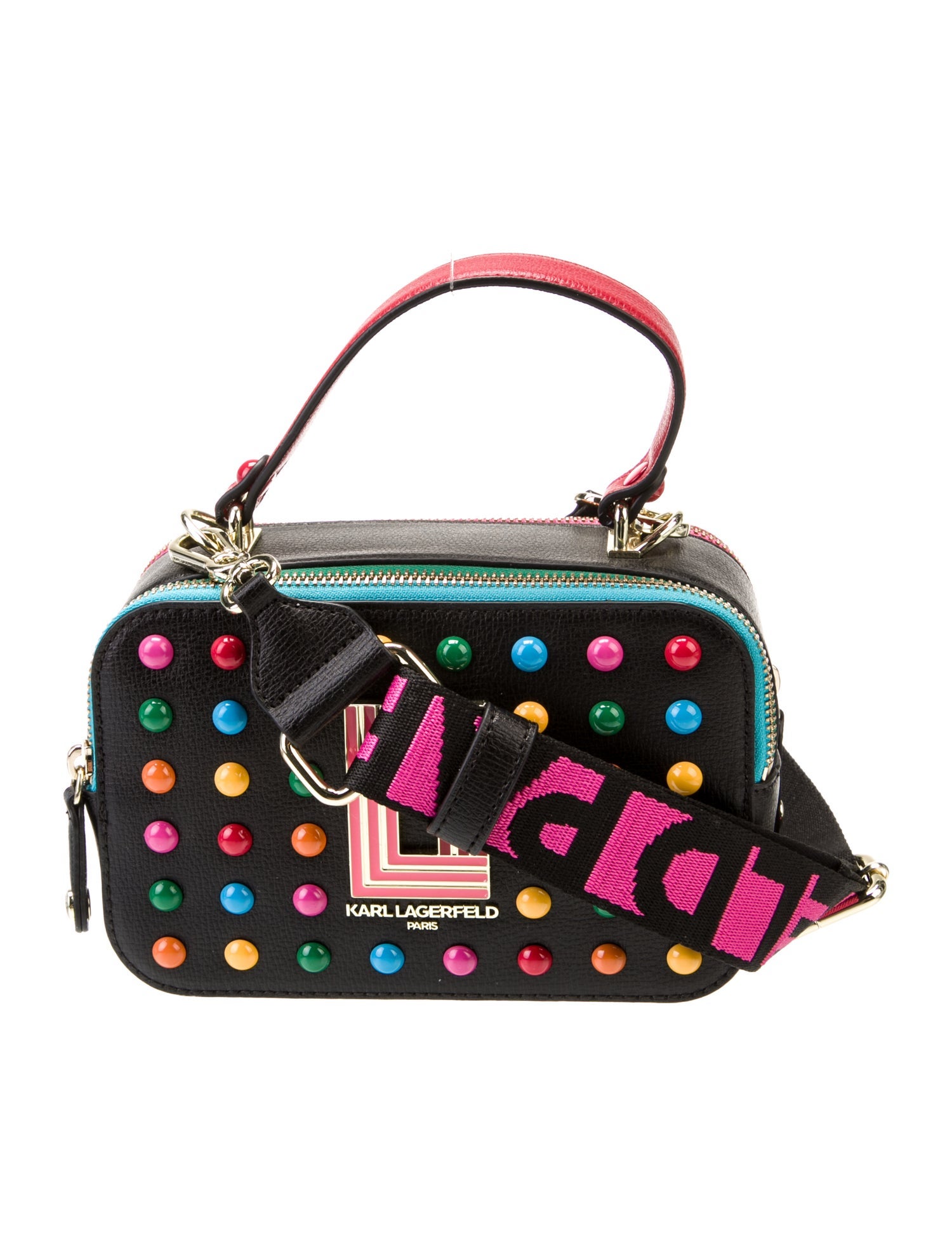 Karl Lagerfeld Leather Shoulder Bag w/ Tags