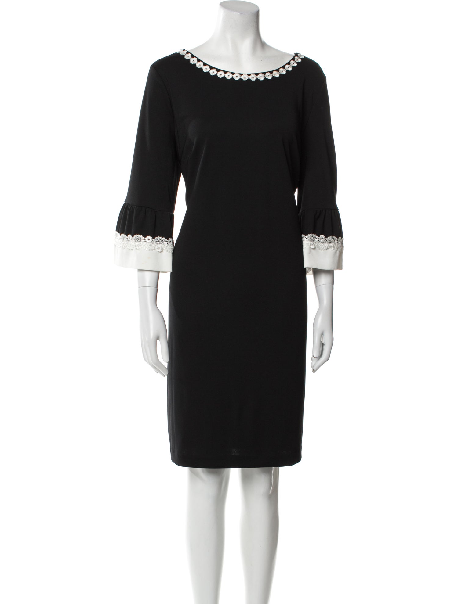 Karl Lagerfeld Scoop Neck Knee-Length Dress