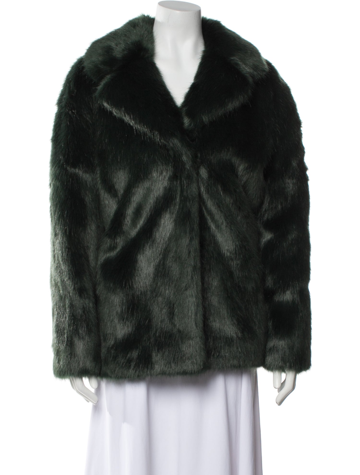 Karl Lagerfeld Faux Fur Faux Fur Jacket
