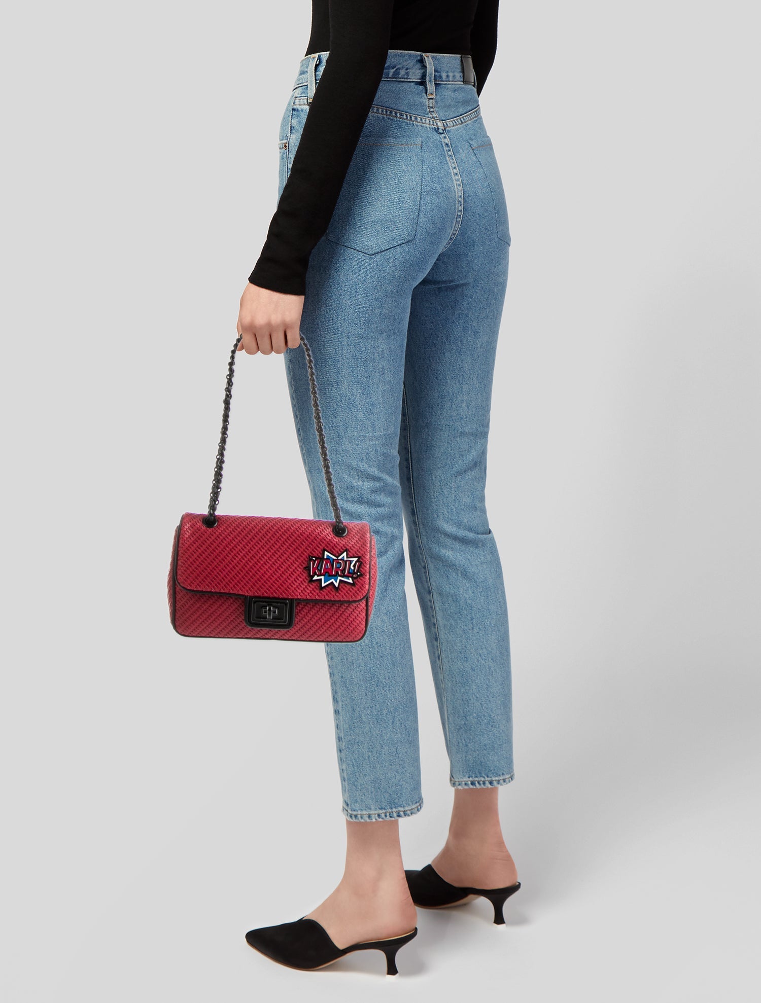 Karl Lagerfeld Leather Shoulder Bag