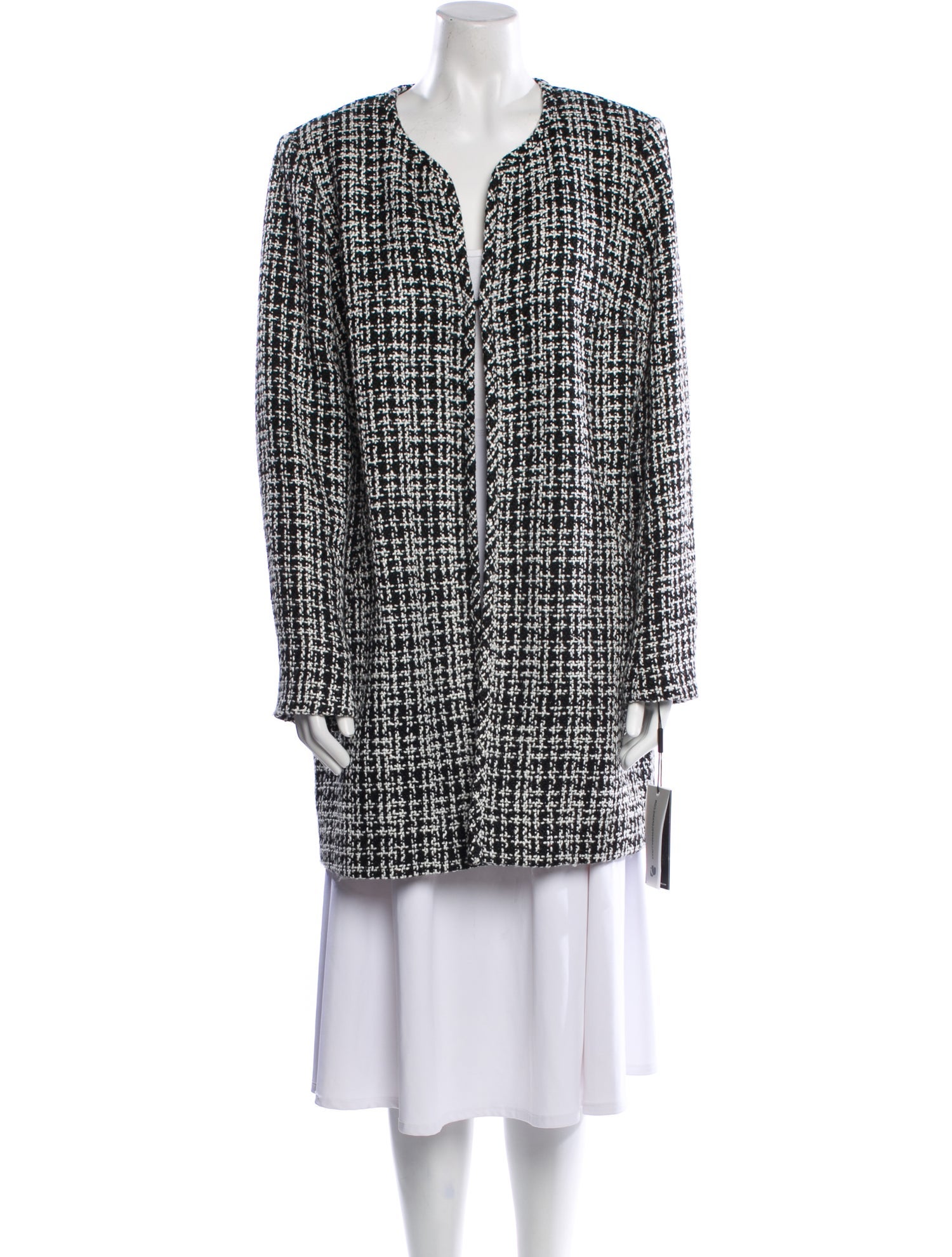Karl Lagerfeld Tweed Tweed Pattern Jacket