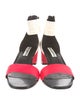 Karl Lagerfeld Leather Colorblock Pattern Sandals