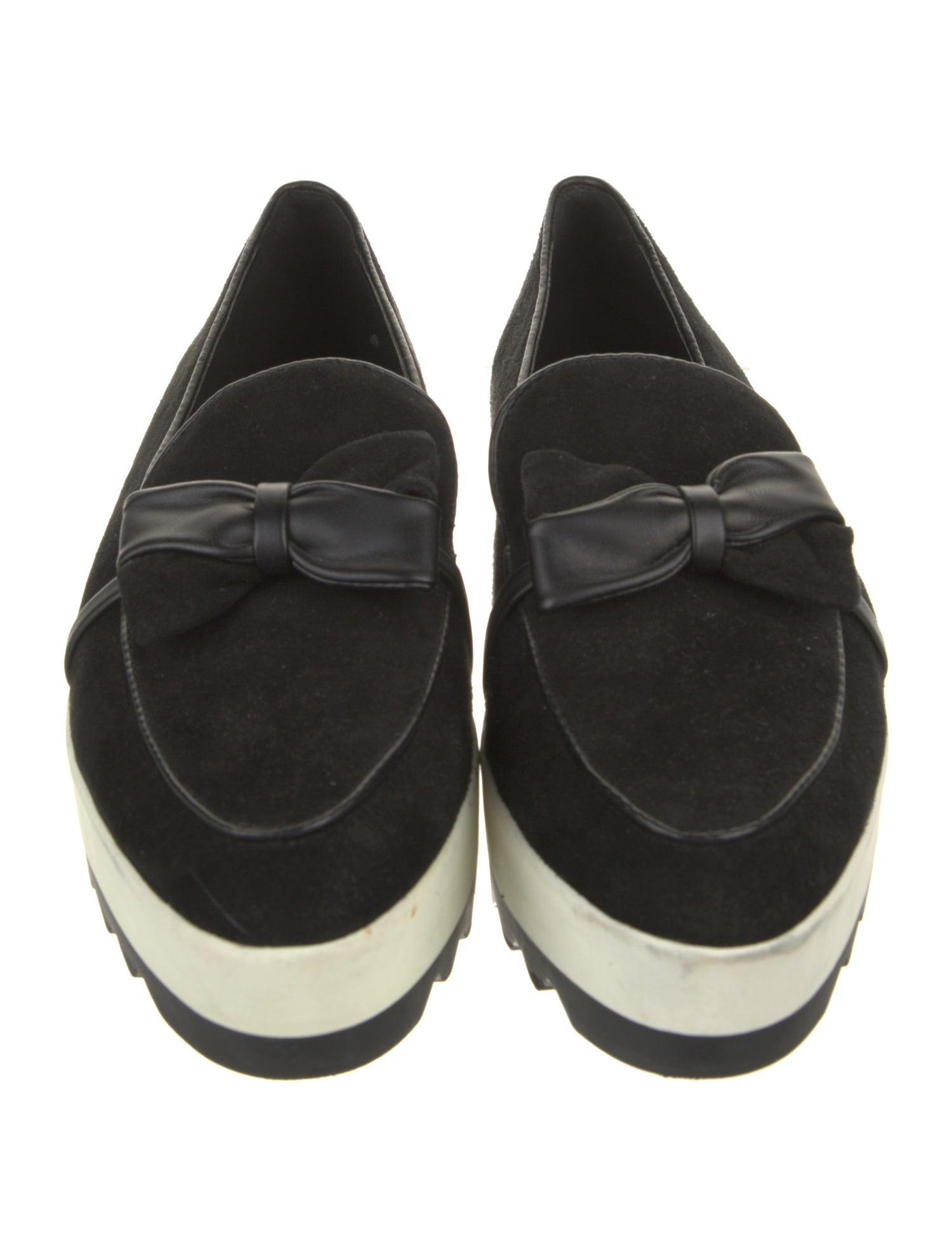 Karl Lagerfeld Suede Bow Accents Loafers
