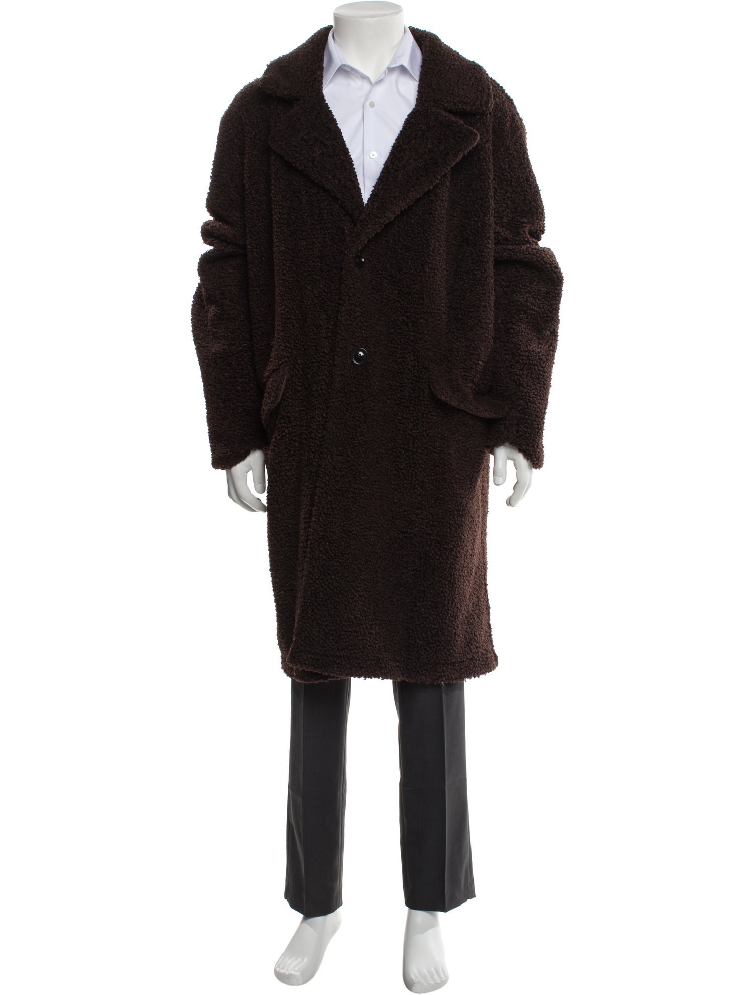 Karl Lagerfeld Houndstooth Print Overcoat