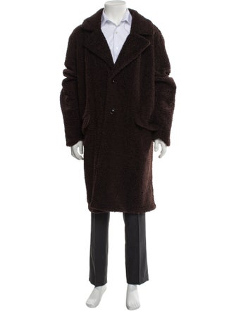 Karl Lagerfeld Houndstooth Print Overcoat