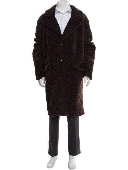 Karl Lagerfeld Houndstooth Print Overcoat