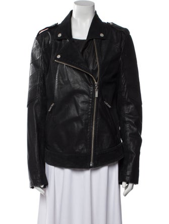 Karl Lagerfeld Goat Leather Biker Jacket