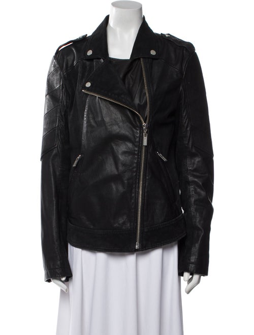Karl Lagerfeld Goat Leather Biker Jacket
