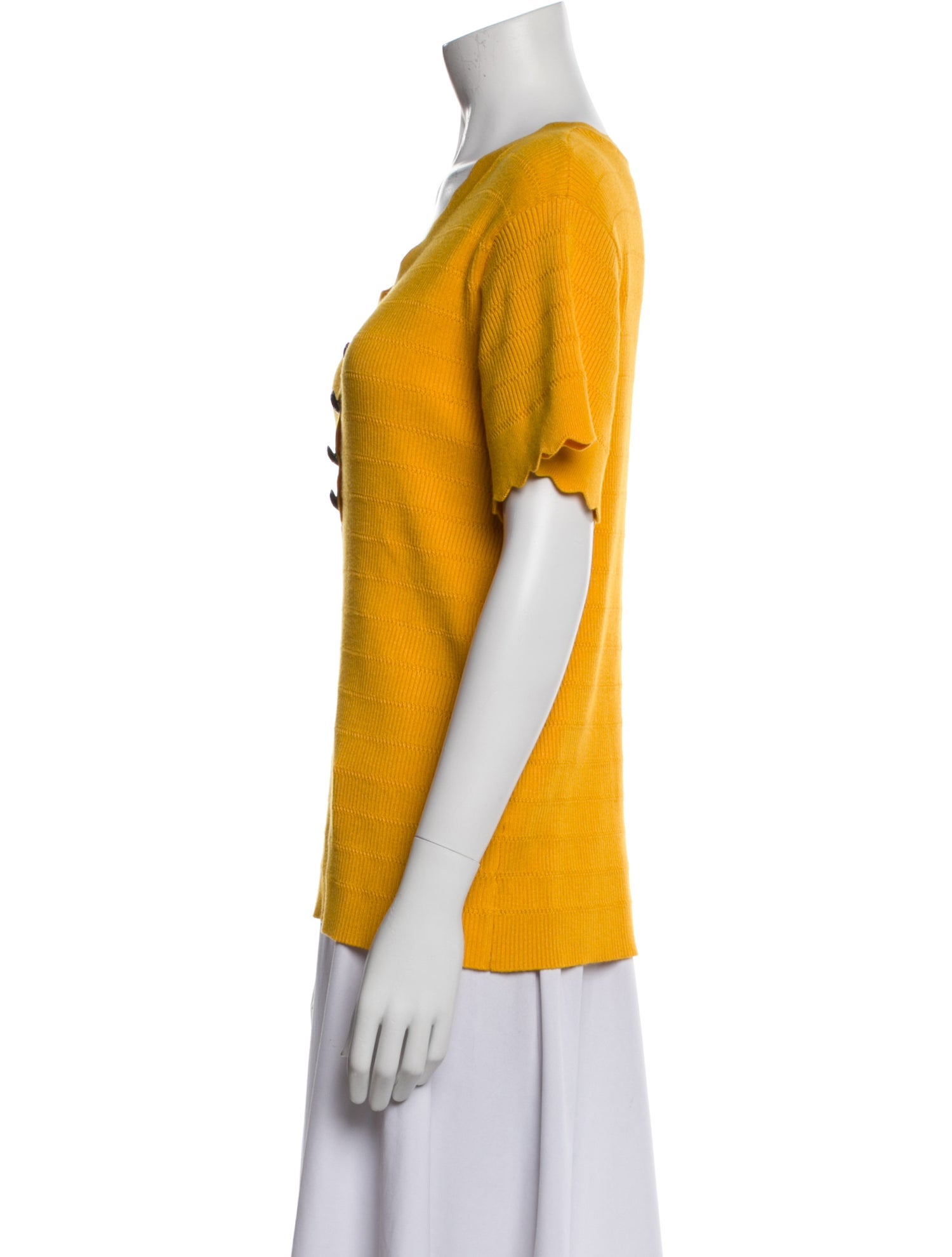 Karl Lagerfeld V-Neck Short Sleeve Polo