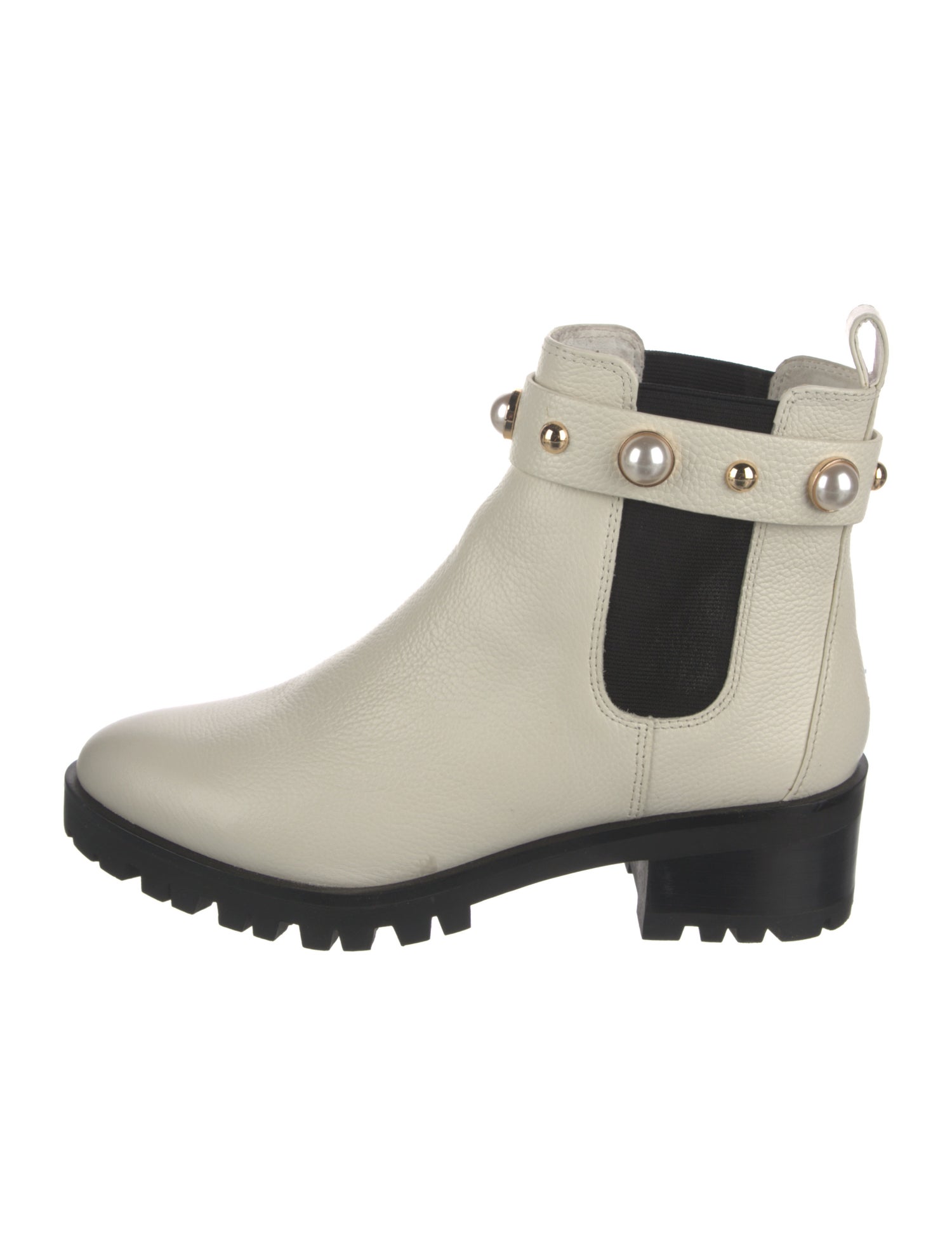 Karl Lagerfeld Leather Studded Accents Chelsea Boots w/ Tags