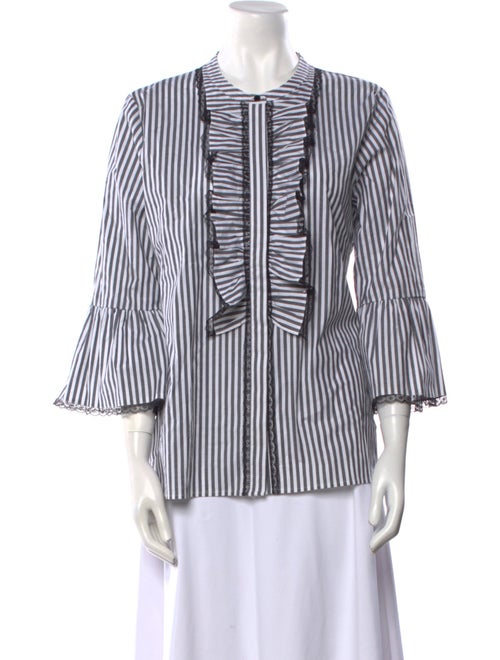 Karl Lagerfeld Striped Crew Neck Top