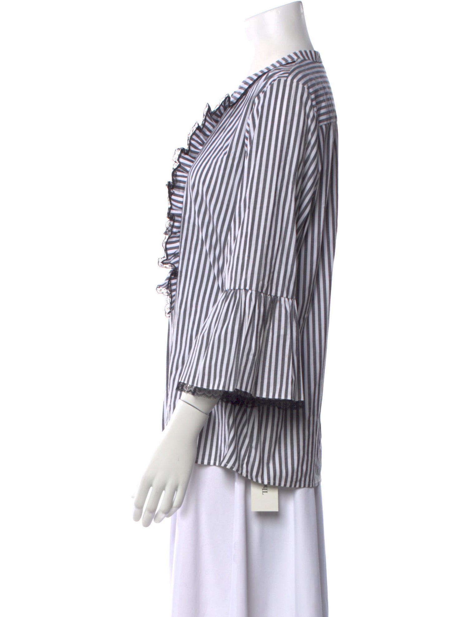 Karl Lagerfeld Striped Crew Neck Top