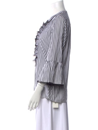 Karl Lagerfeld Striped Crew Neck Top