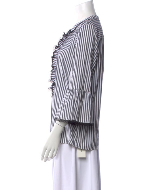 Karl Lagerfeld Striped Crew Neck Top