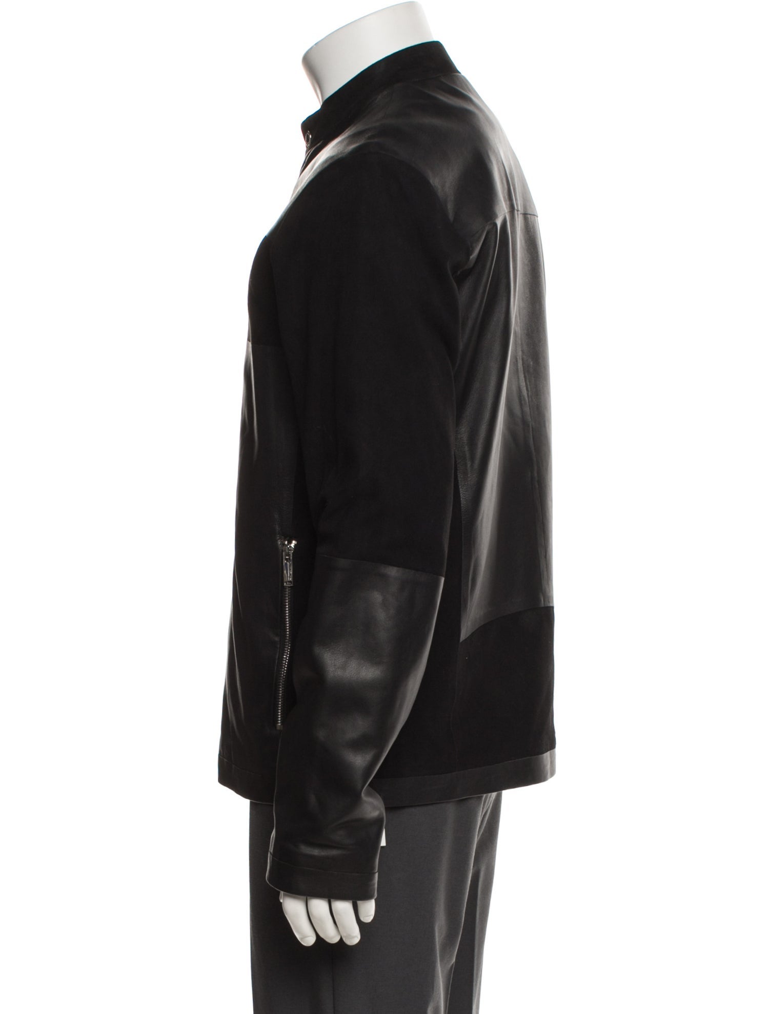 Karl Lagerfeld Leather Moto Jacket