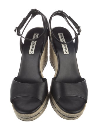 Karl Lagerfeld Leather Espadrilles