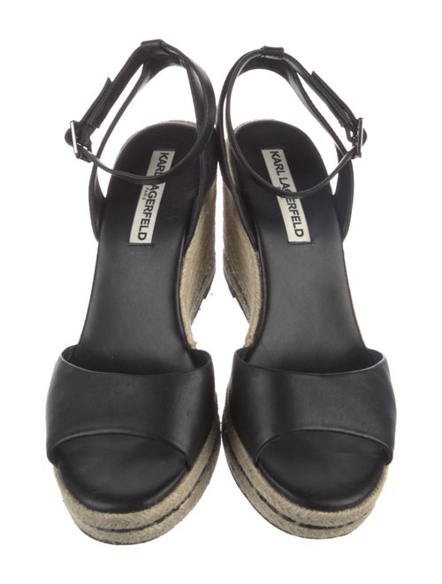 Karl Lagerfeld Leather Espadrilles