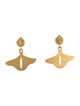 Karl Lagerfeld Faux Pearl Clip On Drop Earrings