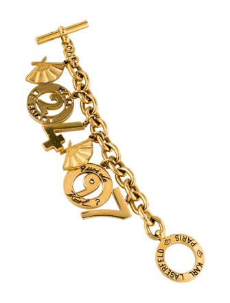 Karl Lagerfeld Enamel Charm Bracelet