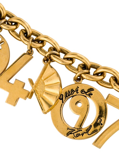 Karl Lagerfeld Enamel Charm Bracelet