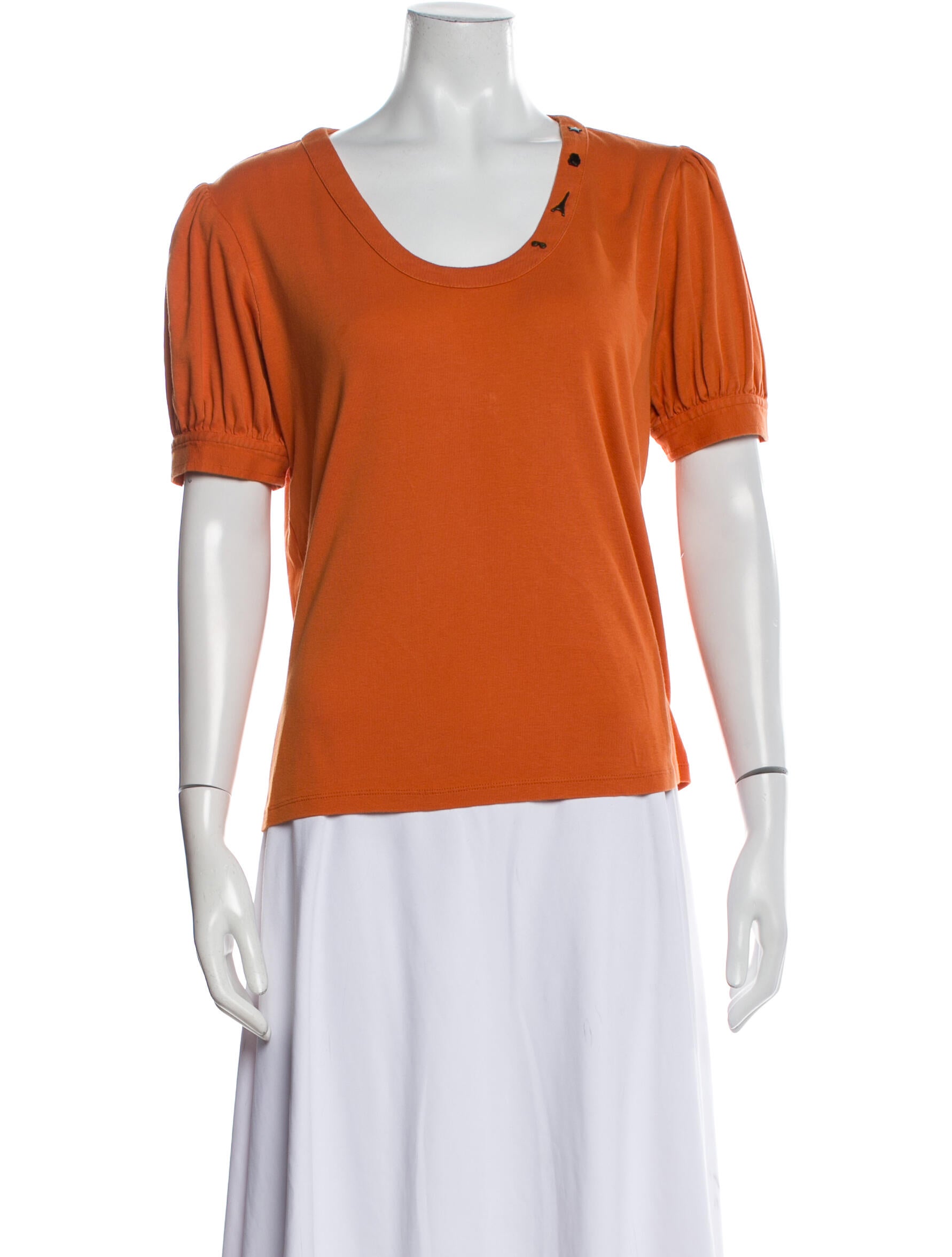 Karl Lagerfeld Scoop Neck Short Sleeve T-Shirt