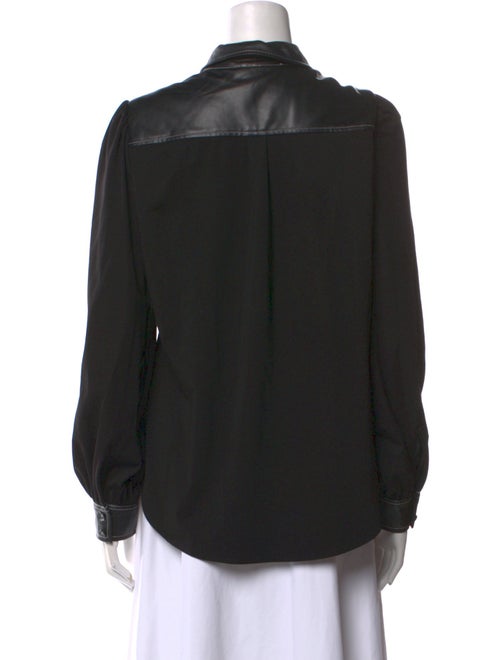 Karl Lagerfeld Long Sleeve Button-Up Top
