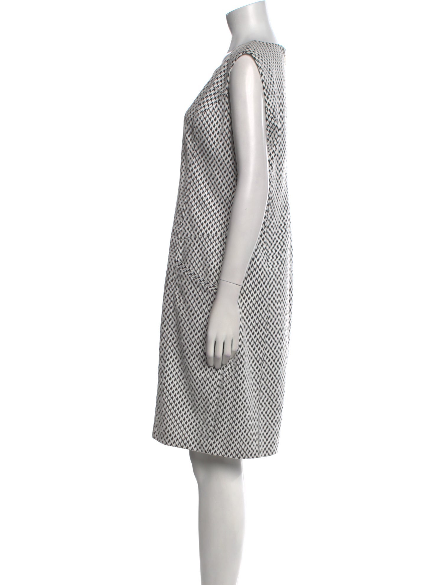 Karl Lagerfeld Printed Knee-Length Dress