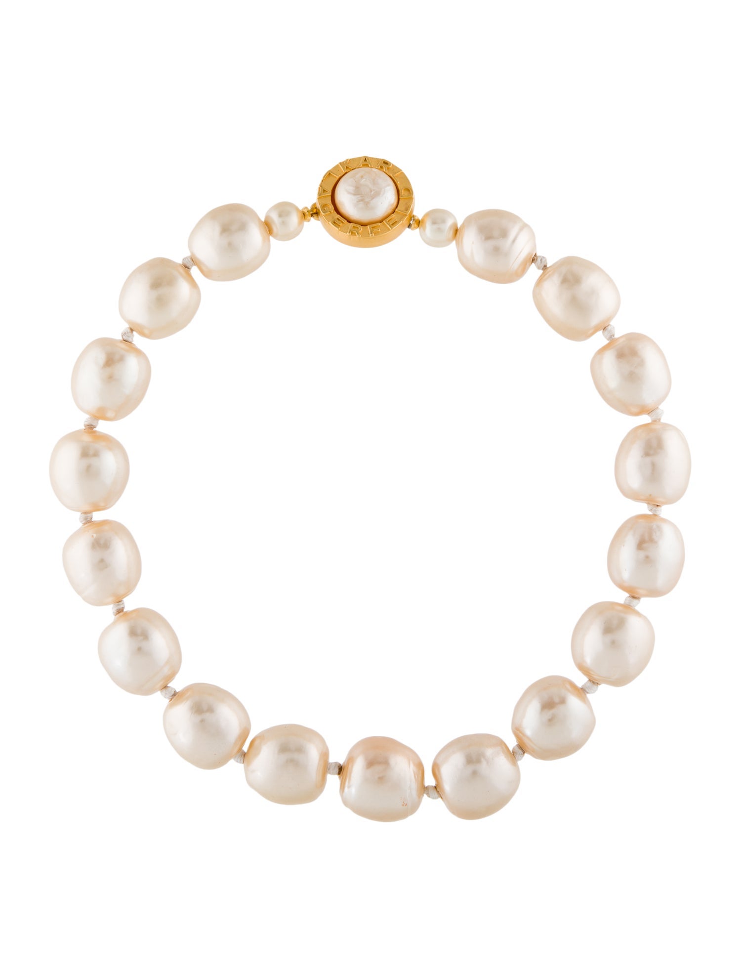 Karl Lagerfeld Faux Pearl Collar Necklace