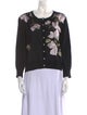 Karl Lagerfeld Floral Print Scoop Neck Sweater