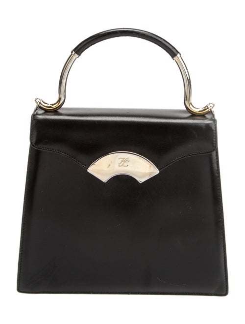 Karl Lagerfeld Leather Top Handle Bag